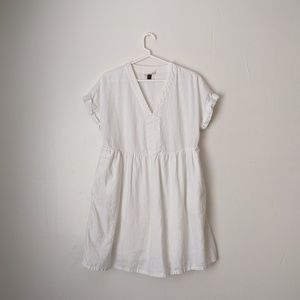 Universal Thread Linen Mini Dress in White